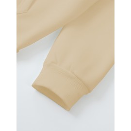 Women'S Plus Size Cat Drawing Print Hoodie, Casual Drawstring Hooded Long Sleeve Kangaroo Pocket Sweatshirt, Women'S Plus Size Clothing