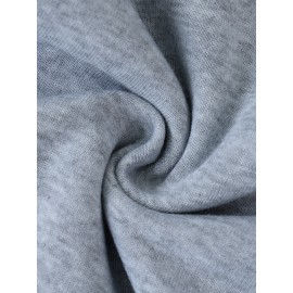 Oversized Women's Hoodie with Moon and Stars Graphic Print, 100% Polyester Long Sleeve Pullover with Kangaroo Pocket, Casual Loose Fit for All Seasons