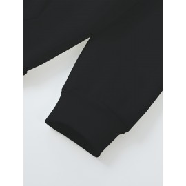 Oversized Women's Hoodie with Moon and Stars Graphic Print, 100% Polyester Long Sleeve Pullover with Kangaroo Pocket, Casual Loose Fit for All Seasons