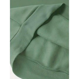 [Cozy Snowman Hoodie] Cozy Oversized Women's Mint Green Snowman & Snowflake Print Hoodie | Soft Casual Long Sleeve Pullover with Pockets, Machine Washable, Winter Accessories, Comfortable Clothing, Playful Graphic Design, Durable Fabric