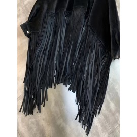 Plus Size, Plus Size Women's Batwing Sleeve Turtleneck Top with Fringe Hem - Loose Fit Casual Chic Long Sleeve Shirt, Solid Color Machine Washable Fall Winter Clothing for Women, Elegant Overlay, Highneck Shirt, Easycare Fabric, Spring Outfit, Durable Shirt, Curvy Fashion