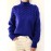 Plus Size, Women's Plus Size Elegant High Collar Sweater - Winter Warm Long Sleeve Wrinkle-Resistant Large Coat-Like Blazer, Structured Office & Commuting Sweater Jacket (Solid Color, Non-Stretch) - Fall/Winter Wardrobe Staple (Hand Wash