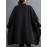 Plus Size - Plus Size Women'S High Neck Batwing Sleeve T-Shirt - Stretchy Fleece-Lined Mid-Length Top with Asymmetrical Hem, Casual Chic Solid Color Design for Fall/Winter, Versatile Layering Piece, Winter Clothing | Asymmetrical Hemline