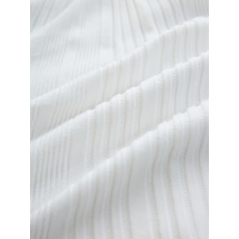 Plus Size - Plus Size Solid Color Surplice Ribbed Textured Fleece Trim Hooded Top