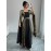 Plus Size Women's Elegant Formal Party Wedding Dress/Long Sleeve Flared Blouse, Flared Skirt/Non-Stretchy Fabric/Plus Size Formal Events & Casual Attire/Year-Round Evening Gown/Wedding Guest Dresses/Special Occasion Gown/Sophisticated Design/Structured Fit/Stylish Gown/Fashion Lovers