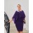 Women Plus Size Chiffon Overlay Decorated Party Dress Crew Neck Bodycon Dress