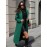 [Elegant Trench Coat] Vibrant Green Women's Elegant Casual Long Trench Coat | Machine Washable Lightweight Spring/Fall Outerwear with Classic Collar & Regular Fit, Autumn Fashion, Durable Fabric, Smooth Texture