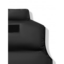 Plus Size Zip Front Vest Jacket, Casual Sleeveless Hooded Jacket with Pockets for Fall & Winter, Women's Plus Size Clothing