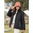 1pc Women'S Windproof Water-Resistant Breathable Casual Outdoor Sports Jacket, 100% Polyester Hooded Thickened Climbing Coat, Long Sleeve Winter Sports Apparel with Zipper and Alphabet Pattern